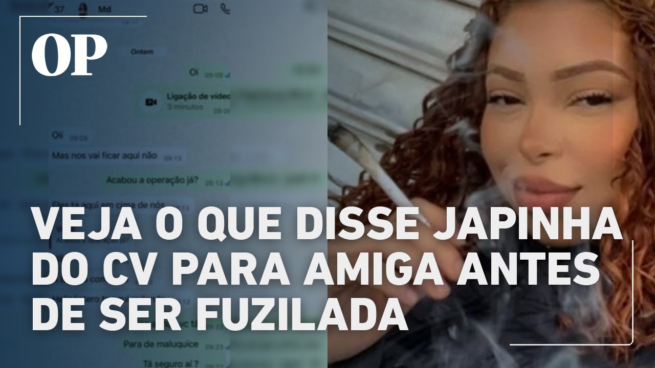 Japinha do CV enviou mensagem para amiga antes de ser morta em operação no Rio A bala tá comendo  TV Online Japinha do CV enviou mensagem para amiga antes de ser morta em operação no Rio A bala tá comendo