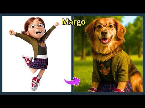 HOW DESPICABLE ME 4 MOVIE CHARACTERS LOOK AS DOGS!