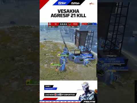 VESAKHA AGRESIF 21 KILL #ffesportsid #ffns2026spring #ffns