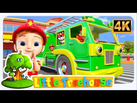 Wheels on the Firetruck Vehicle Song & Rhyme for Kids
