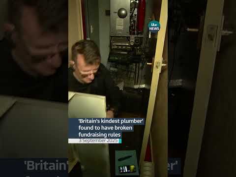 'Britain's kindest plumber' found to have misled donors and used controversial fundraising #itvnews