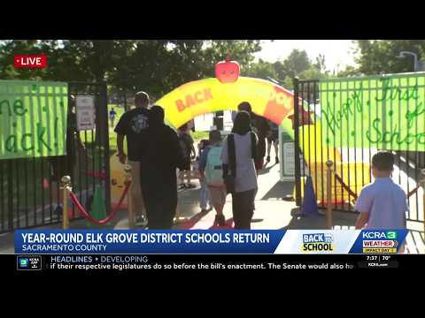 Elk Grove Unified year-round students swap swimsuits for school supplies