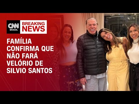 Família confirma que não fará velório de Silvio Santos | AGORA CNN - TARDE I