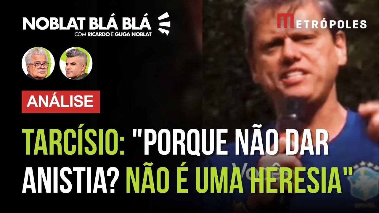 TARCÍSIO E a campanha de anistia por apoio de Bolsonaro e critica Eduardo: “me pegou pra Cristo”