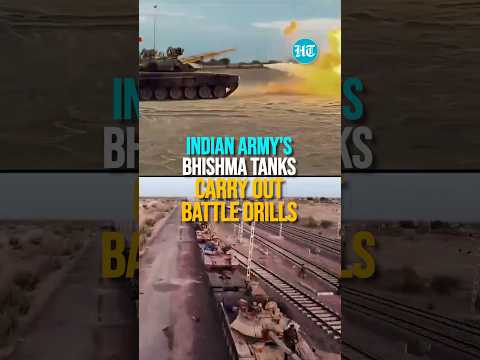 Indian Army's Bhishma Tanks Carry Out Field Firing & Battle Drills | Watch