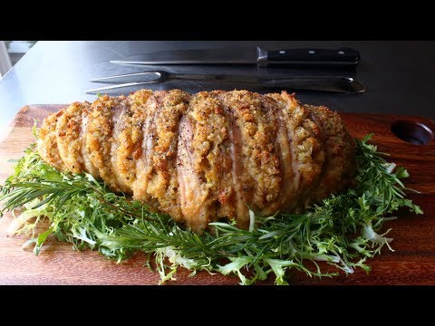 Hasselback Turkey - Sliced & Stuffed Roast Turkey Breast Recipe