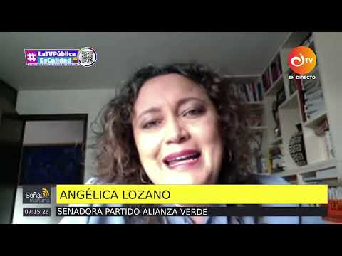 Angélica Lozano anunció su apoyo a Gustavo Petro | Canal Institucional