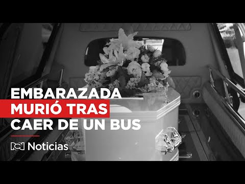 Murió la joven embarazada que cayó de un bus en Barranquilla