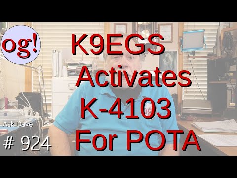 K9EGS Activates K-4103 For POTA (#924)