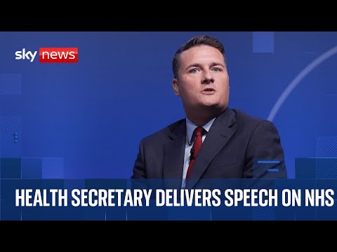 Health Secretary Wes Streeting delivers speech on rebuilding NHS in working class communities