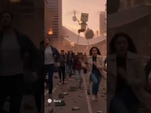 Rock Paper Scissors robocalypse  #sora #fun #robot #news #tech #memes #funny #gaming