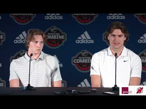 DRAFT COMBINE | Logan Cooley and Cutter Gauthier video clip