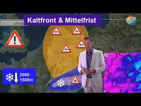 Kaltfront <strong>mit</strong> Starkregen, Gewittern &amp; Sturmböen morgen, "Normal-Herbst" danach. Mittelfrist-Trend.
