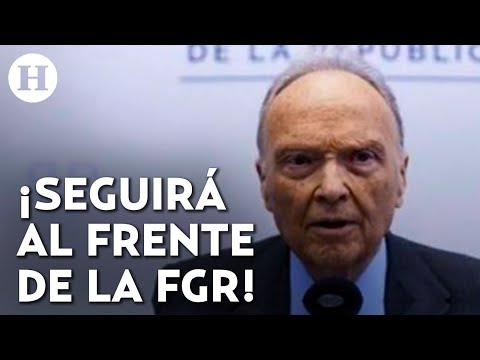 Alejandro Gertz Manero se queda en la FGR, así lo anunció Claudia Sheinbaum