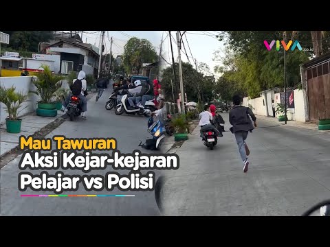 Bak Video Game, Sejumlah Pelajar Kocar-kacir Diuber Polisi Saat Hendak Tawuran