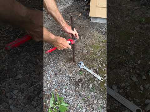 How To Remove A Metal Stake From the Ground