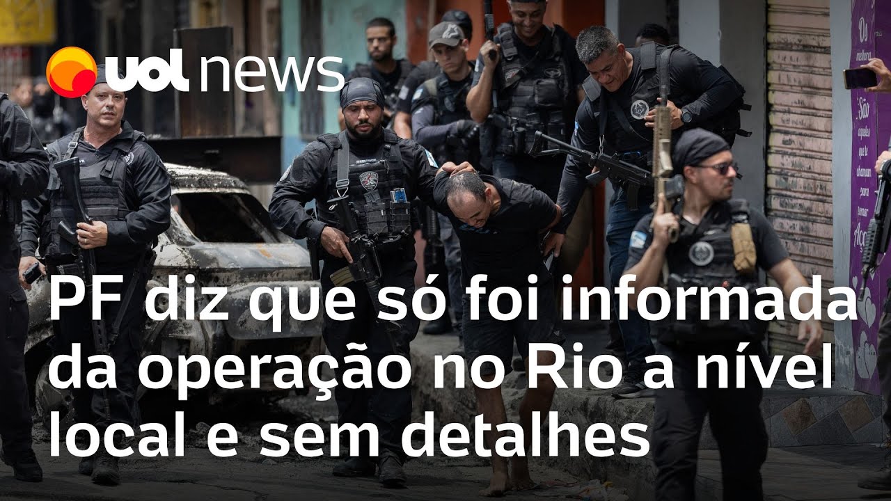 PF diz que só foi informada da operação no Rio contra o CV a nível local e sem detalhes