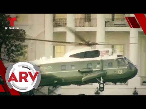Trump es trasladado en helicóptero al hospital militar | Al Rojo Vivo | Telemundo
