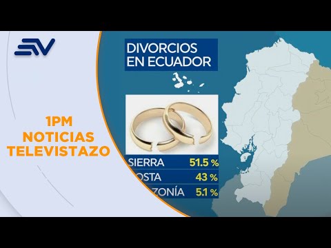 La cifra de parejas divorciadas incrementa en Ecuador | Televistazo | Ecuavisa