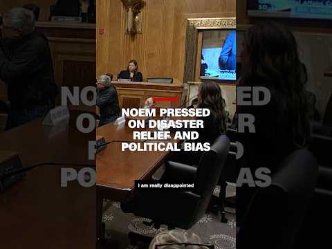 Noem pressed on disaster relief and political bias