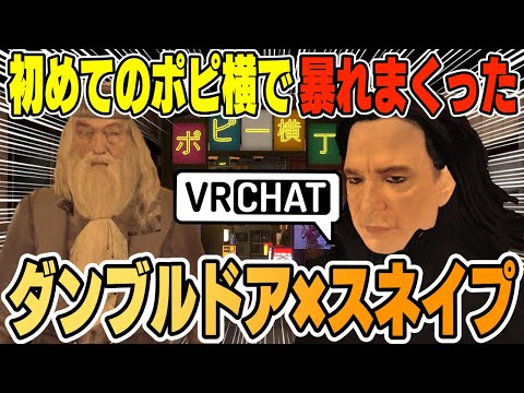 【VRChat】何でもありのポピ横にハリポタの先生たちを放り込んでみたら珍事件が起きたwww