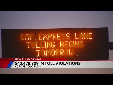 CDOT: $40M issued in toll violations