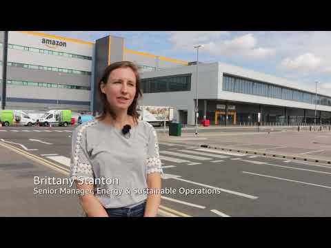 amazon.co.uk & Amazon Voucher Codes video: Amazon unveils its largest fulfilment centre solar panel installation in Europe