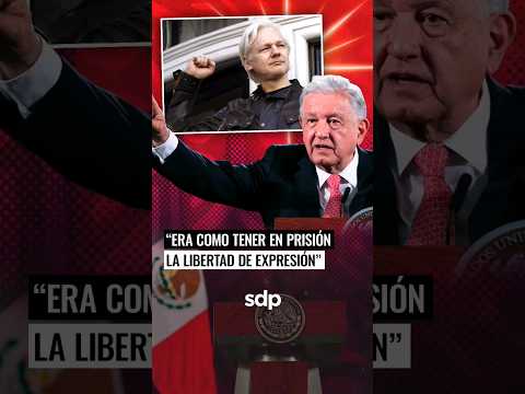 La ESTATUA de la LIBERTAD está contenta: AMLO  celebra LIBERACIÓN de JULIAN ASSANGE