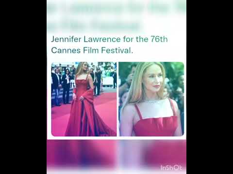 Jennifer Lawrence for the 76th Cannes Film Festival.