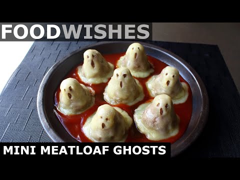 Mini Meatloaf Ghosts - Halloween Meatloaf - Food Wishes