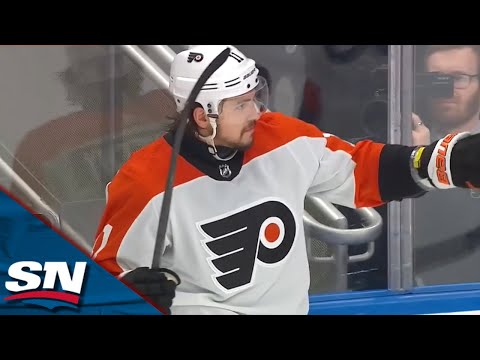 Flyers Travis Konecny Roofs It Top Cheese Off A Chip Pass From Joel Farabee