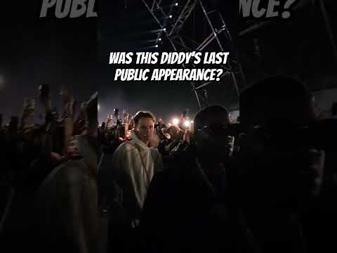 #PDIDDY’s Last Public Appearance at #RollingLoud before feds raided his homes.  What do you think?