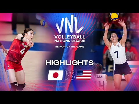 🇯🇵 JPN vs. 🇺🇸 USA - Highlights | Week 3 | Women's VNL 2024