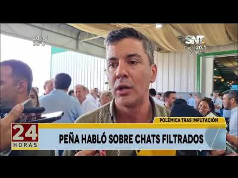 Santiago Peña opinó sobre los chats filtrados