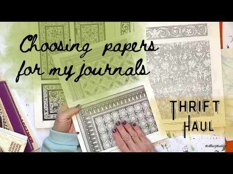 Choosing Journal Pages from Thrifted Papers and Books, How to remove pages from old books