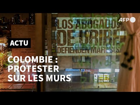 Colombie: quand la pandémie vide les rues, la protestation se projette sur les murs | AFP