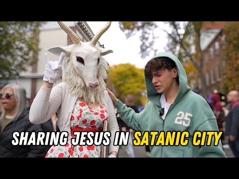 Sharing Jesus in Satanic City!