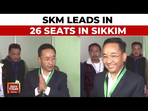 SKM Heads Towards Landslide Victory In Sikkim, Leading With 26 Seats In Early Trends | India Today