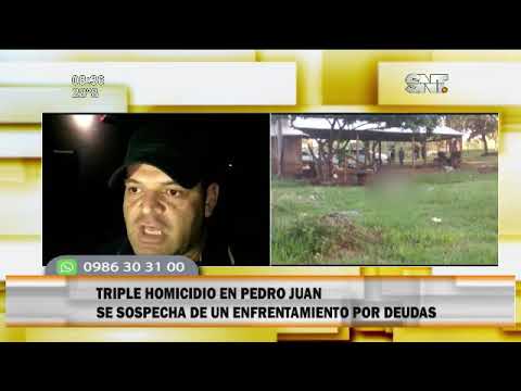 Triple homicidio en Pedro Juan Caballero