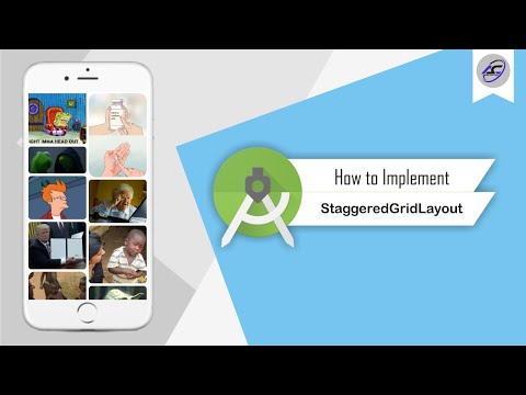 How to Implement Staggered GridLayout in Android Studio | StaggeredGridLayout | Android Coding