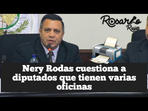 Nery Rodas confronta a Diputados con dos, tres y hasta cinco oficinas en el Congreso