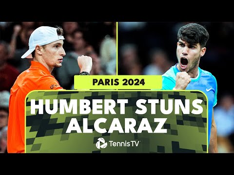 Ugo Humbert TAKES DOWN Carlos Alcaraz | Paris 2024 Highlights