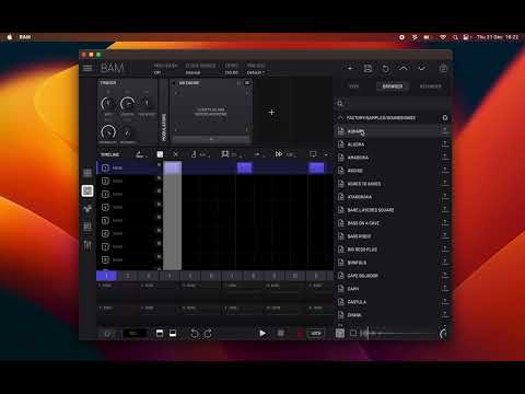 Sample Manager & Factory Soundbank - BAM Manual - Chapter 7