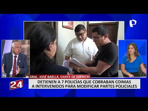 José Baella sobre policías detenidos por cobrar coimas: Son delincuentes