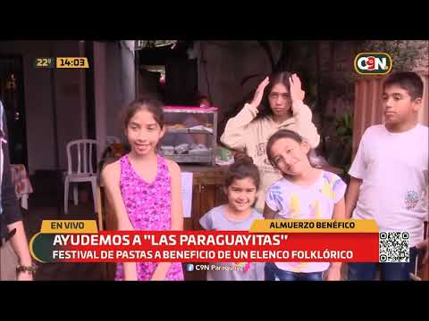 Festival de pastas a beneficio de un elenco folklórico