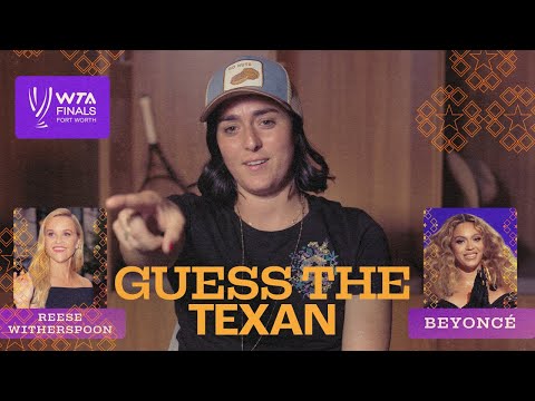 GUESS THE FAMOUS TEXAN 🧐 with the stars of the WTA Finals