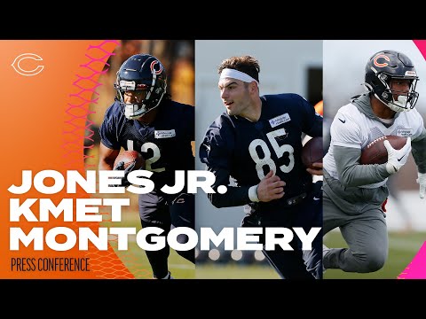 Jones Jr., Kmet and Montgomery talk matchup with Falcons | Chicago Bears video clip