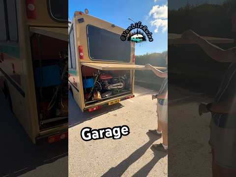 Self Built Motorhome With slide out garage for motorbike