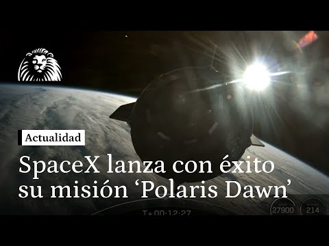 SpaceX lanza con éxito su misión 'Polaris Dawn' al espacio, con cuatro civiles a bordo del Falcon 9