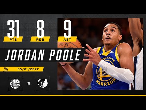 Jordan Poole INSTRUMENTAL with 31 PTS in Warriors’ Game 1 win over Grizzlies video clip 